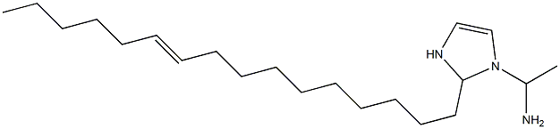 1-(1-Aminoethyl)-2-(10-hexadecenyl)-4-imidazoline 구조식 이미지