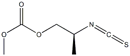 (+)-Carbonic acid (S)-2-isothiocyanatopropylmethyl ester 구조식 이미지