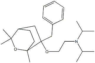 1,3,3-Trimethyl-6-benzyl-6-[2-(diisopropylamino)ethoxy]-2-oxabicyclo[2.2.2]octane Structure