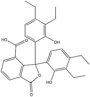 1,1-Bis(3,4-diethyl-2-hydroxyphenyl)-1,3-dihydro-3-oxoisobenzofuran-7-carboxylic acid Structure