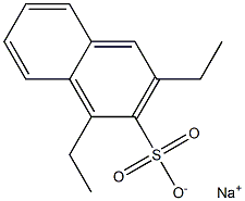 1,3-Diethyl-2-naphthalenesulfonic acid sodium salt Structure