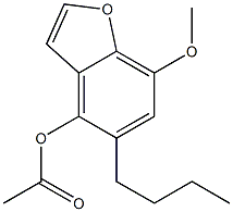 4-Acetoxy-5-butyl-7-methoxybenzofuran 구조식 이미지