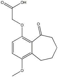 [(1-Methoxy-5-oxo-6,7,8,9-tetrahydro-5H-benzocyclohepten)-4-yloxy]acetic acid 구조식 이미지