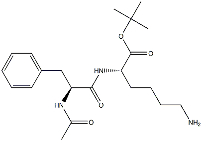 N2-(N-Acetyl-L-phenylalanyl)-L-lysine tert-butyl ester 구조식 이미지