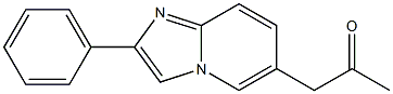 2-Phenyl-6-(2-oxopropyl)imidazo[1,2-a]pyridine 구조식 이미지