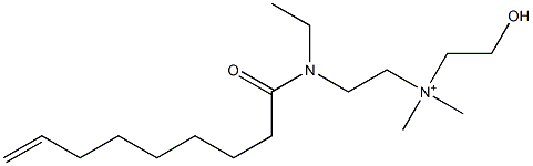 2-[N-Ethyl-N-(8-nonenoyl)amino]-N-(2-hydroxyethyl)-N,N-dimethylethanaminium Structure