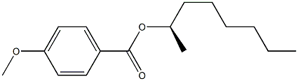 (-)-p-Anisic acid (R)-1-methylheptyl ester Structure