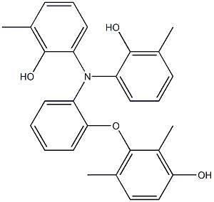 N,N-Bis(2-hydroxy-3-methylphenyl)-2-(3-hydroxy-2,6-dimethylphenoxy)benzenamine Structure