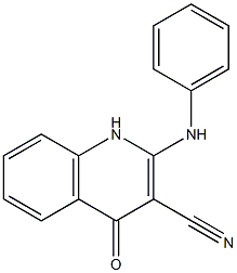 1,4-Dihydro-2-(phenylamino)-4-oxoquinoline-3-carbonitrile Structure