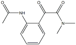 N-[2-[[(Dimethylamino)carbonyl]carbonyl]phenyl]acetamide 구조식 이미지