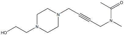 N-Methyl-N-[4-[4-(2-hydroxyethyl)-1-piperazinyl]-2-butynyl]acetamide Structure