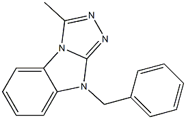 3-Methyl-9-benzyl-9H-1,2,4-triazolo[4,3-a]benzimidazole Structure