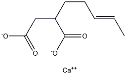 2-(3-Pentenyl)succinic acid calcium salt Structure