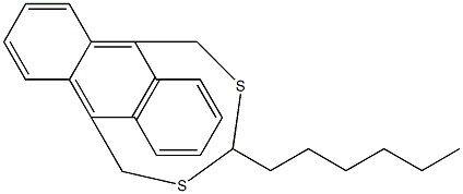 9,10-(Methanothioheptanothiomethano)anthracene Structure