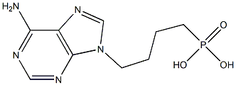 9-(4-Phosphonobutyl)-9H-purine-6-amine 구조식 이미지