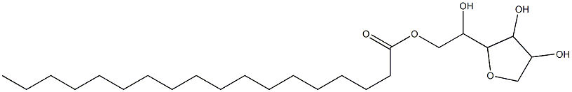 Stearic acid 2-(3,4-dihydroxytetrahydrofuran-2-yl)-2-hydroxyethyl ester 구조식 이미지