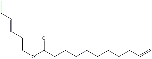 10-Undecenoic acid 3-hexenyl ester Structure