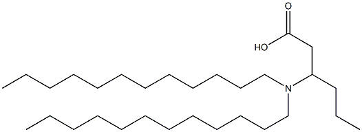 3-(Didodecylamino)hexanoic acid Structure