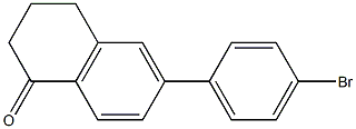 6-(4-Bromophenyl)-3,4-dihydronaphthalen-1(2H)-one Structure