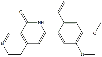 3-(2-Ethenyl-4,5-dimethoxyphenyl)-2,7-naphthyridin-1(2H)-one Structure