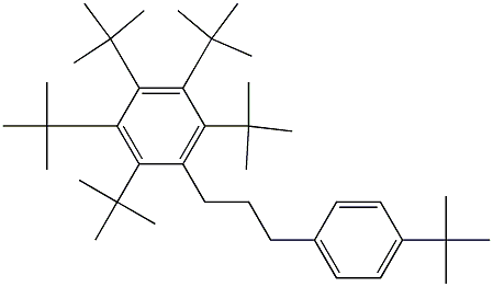 1-(Penta-tert-butylphenyl)-3-(4-tert-butylphenyl)propane 구조식 이미지