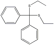 Diphenylbis(ethylthio)methane Structure