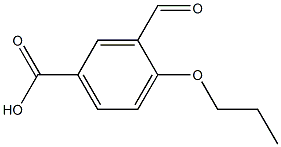 3-Formyl-4-propoxybenzoic acid Structure