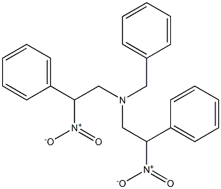 2-Phenyl-2-nitro-N-benzyl-N-(2-phenyl-2-nitroethyl)ethanamine Structure