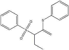 2-Phenylthio-3-phenylsulfonyl-1-pentene 구조식 이미지