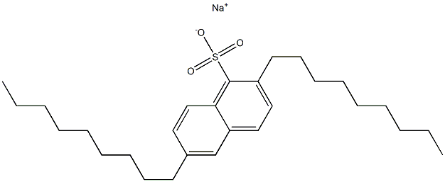 2,6-Dinonyl-1-naphthalenesulfonic acid sodium salt Structure