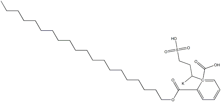 Phthalic acid 1-icosyl 2-(1-potassiosulfopropyl) ester 구조식 이미지