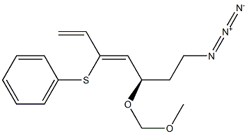 (3Z,5R)-7-Azido-5-methoxymethoxy-3-phenylthio-1,3-heptadiene 구조식 이미지