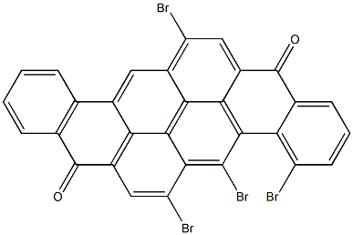 4,5,6,14-Tetrabromo-8,16-pyranthrenedione Structure