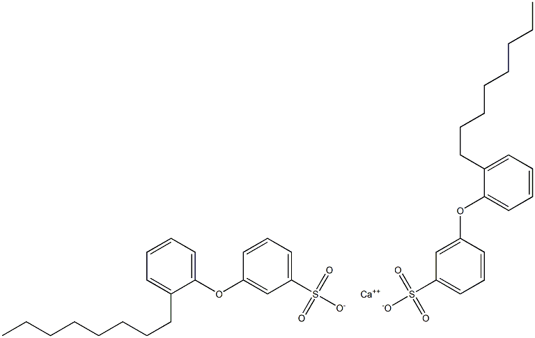 Bis[3-(2-octylphenoxy)benzenesulfonic acid]calcium salt 구조식 이미지