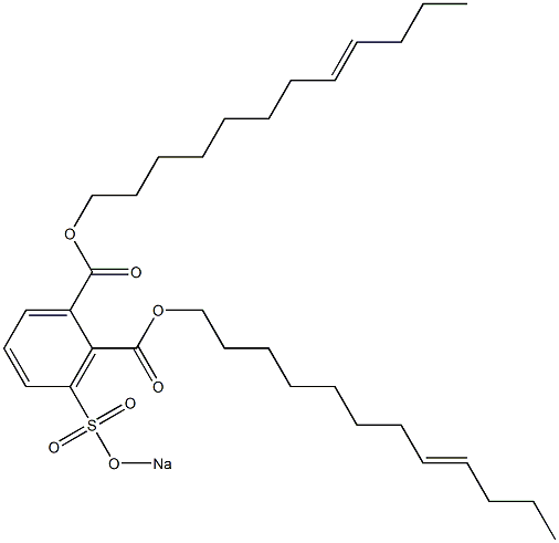 3-(Sodiosulfo)phthalic acid di(8-dodecenyl) ester Structure