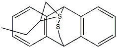 9,10-Dihydro-9,10-(methenothiobutanothiomethano)anthracene 구조식 이미지