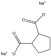 1,2-Cyclopentanedicarboxylic acid disodium salt Structure