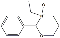 2-Phenyl-3-ethyl-tetrahydro-2H-1,3-oxazine 3-oxide 구조식 이미지