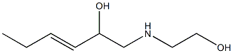 1-[(2-Hydroxyethyl)amino]-3-hexen-2-ol 구조식 이미지