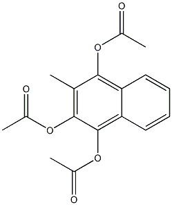 1,2,4-Triacetoxy-3-methylnaphthalene 구조식 이미지