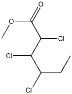 2,3,4-Trichlorocaproic acid methyl ester 구조식 이미지