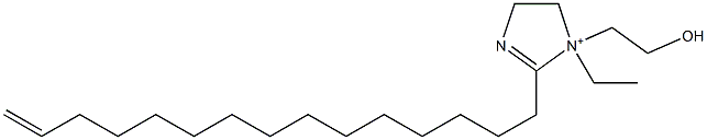 1-Ethyl-1-(2-hydroxyethyl)-2-(14-pentadecenyl)-2-imidazoline-1-ium 구조식 이미지