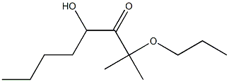 2-Propoxy-4-hydroxy-2-methyl-3-octanone Structure