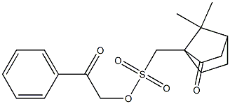 (7,7-Dimethyl-2-oxobicyclo[2.2.1]heptan-1-yl)methanesulfonic acid 2-oxo-2-phenylethyl ester Structure