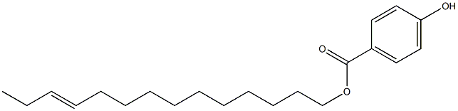 4-Hydroxybenzoic acid 11-tetradecenyl ester Structure