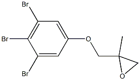 3,4,5-Tribromophenyl 2-methylglycidyl ether Structure