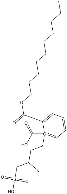 Phthalic acid 1-decyl 2-(3-potassiosulfobutyl) ester 구조식 이미지