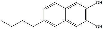 6-Butylnaphthalene-2,3-diol 구조식 이미지