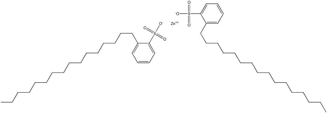 Bis(2-hexadecylbenzenesulfonic acid)zinc salt Structure