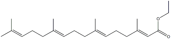 3,7,11,15-Tetramethyl-2,6,10,14-hexadecatetraenoic acid ethyl ester Structure